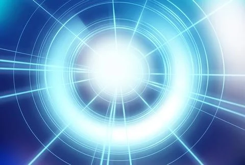 Graphical abstract lights with round circles and connection lines concept ser Stock Illustration