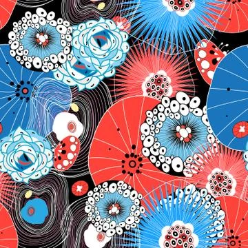 Graphical abstract seamless pattern Stock Illustration