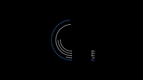 Graphical and circular graphical representation. infographics Stock Footage 107512505