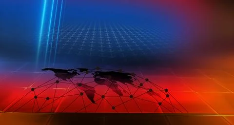 Graphical background with connection points and arrows concept series Иллюстрация