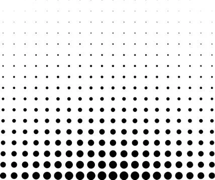 Graphical black and white gradient in halftone style Illustrazione stock