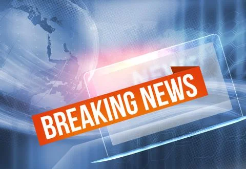 Graphical breaking news background concept series Stock-Illustration