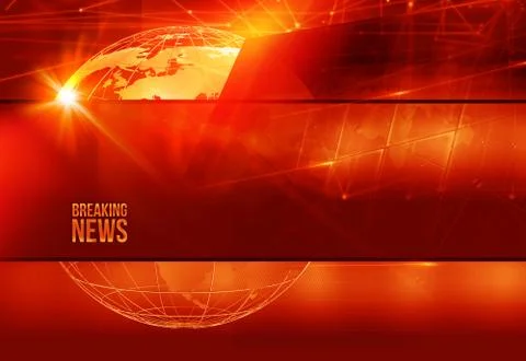 Graphical breaking news  red theme background concept series Иллюстрация