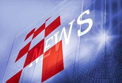 Graphical Digital News Background イラスト素材