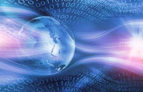 Graphical Digital World Background Concept Series Illustrazione stock