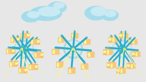 Graphical Ferris Wheel Vidéo 332805508