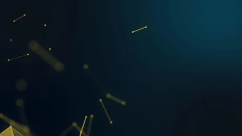 Graphical geometric background molecule ... | Stock Video | Pond5