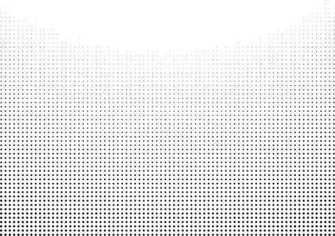 Graphical gradient halftone style in black over white Stock-Illustration