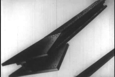 Graphical illustration of structural beam parts - 1930 Stock Footage 104336432