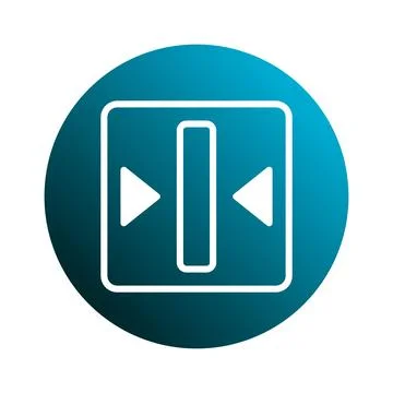 Graphical interface symbol representing vertical and horizontal adjustment .. 스톡 일러스트