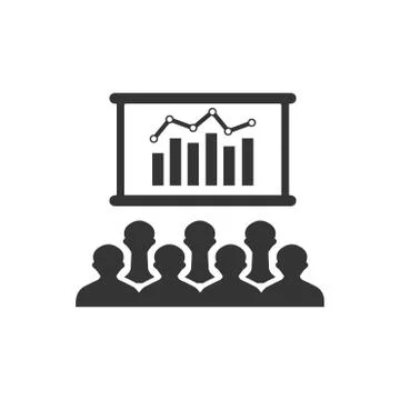 Graphical Presentation Icon Stock Illustration