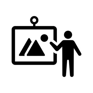 Graphical Presentation icon. Stock Illustration