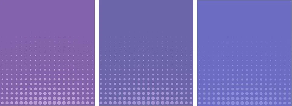 Graphical purple lavender gradient in halftone style Stock Illustration