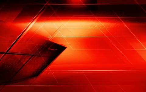 Graphical red theme abstract background with highlighted edge lines concept Ilustración de archivo