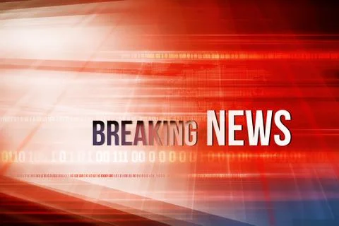 Graphical red theme breaking news background concept series Illustrazione stock