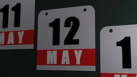 Graphical representation calendar diagonal position with pages 11 12 and 13 Иллюстрация