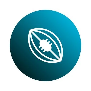 Graphical representation of cocoa bean in blue circle background perfect fo.. Stock Illustration