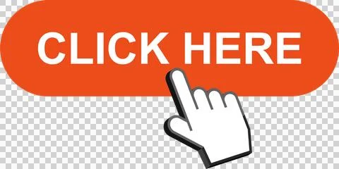 Graphical representation of a computer style hand clicking on a bright oran.. 스톡 일러스트