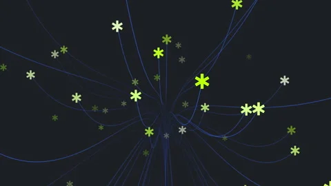 Graphical representation of interconnected node network Stock Footage 263539832