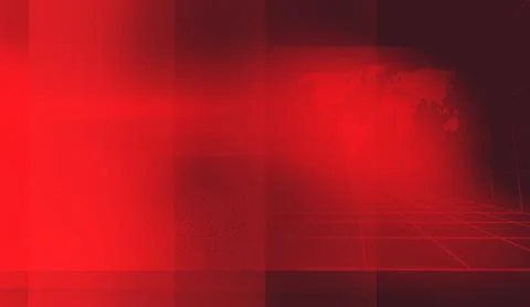 Graphical studio news red theme background with world map and red bars concept 스톡 일러스트