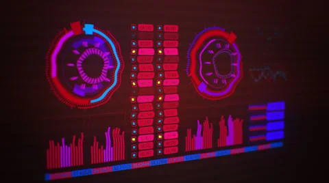 Graphical User Interface, Active Graph Charts Stock Footage 43390167
