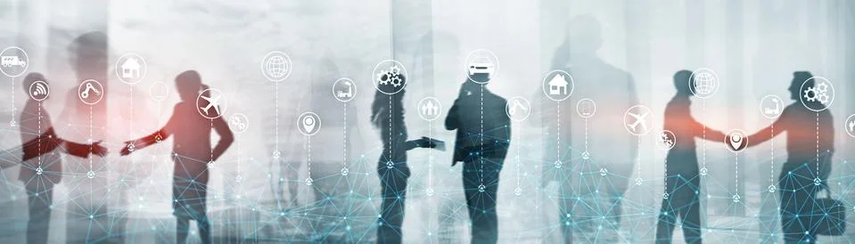 Graphical user interface concept. Artificial Intelligence. Internet of Things Stock Photos