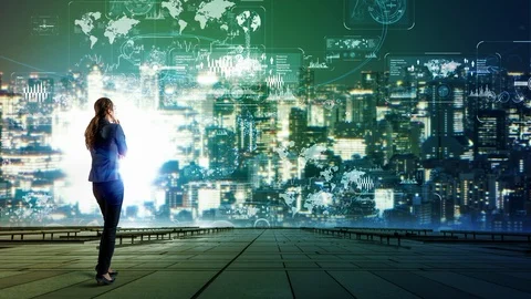 Graphical user interface concept. Cinemagraph. Stock Footage 102035031