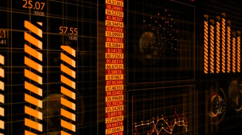 Graphical User Interface, Futuristic Screen GUI Stock Footage 43389841