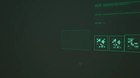 Graphical User Interface, Futuristic Screen GUI Stock Footage 44304432