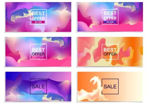 Graphical user interface for sales, website design イラスト素材