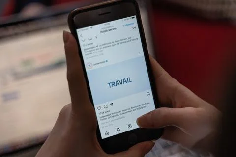 Graphical user interface, text, application, chat or text message Stock Photos