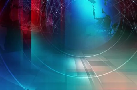 Graphical world news studio background concept series Иллюстрация