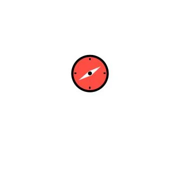 Graphics beautiful compass icon Stock Illustration