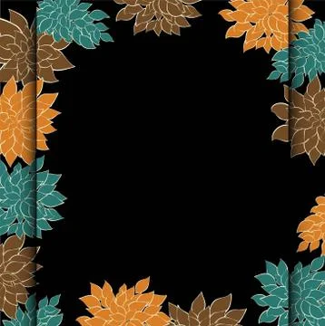Graphics card flowers Illustrazione stock