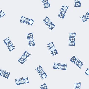 Graphics card gaming pc glyph seamless pattern イラスト素材