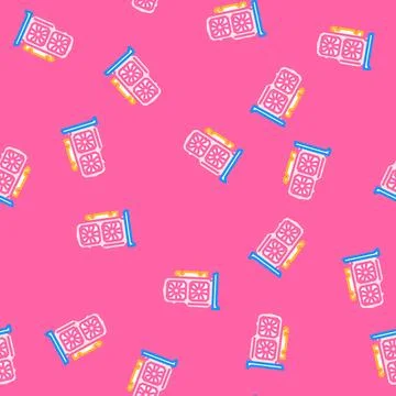Graphics card gaming pc vector seamless pattern Stockillustratie