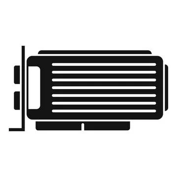 Graphics card icon simple . Video graphic Stock-Illustration