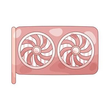Graphics card Stock Illustration