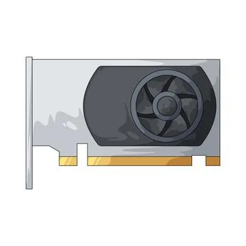 Graphics card illustration Illustrazione stock