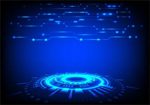 Graphics design circuit diagram digital system for network futuristic Stock Illustration