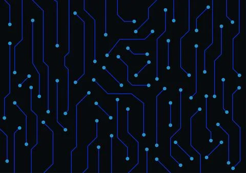 Graphics design circuit on mainboard with circuit vector illustration Stockillustratie