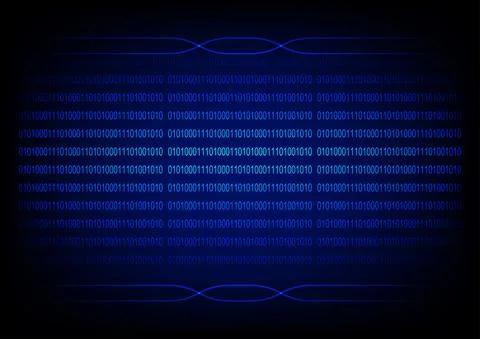 Graphics design concept Binary code assigns 0 1 from binary number 스톡 일러스트