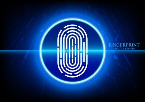 Graphics design fingerprint concept security access control vector illustrati イラスト素材