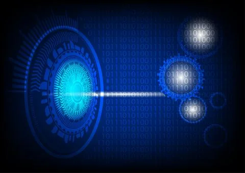 Graphics design illustration digital circuit diagram technology 库存插图