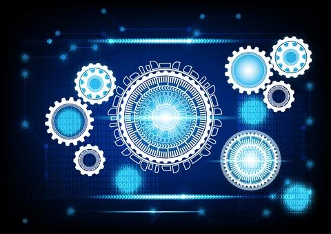 Graphics design illustration digital circuit diagram technology Stock Illustration