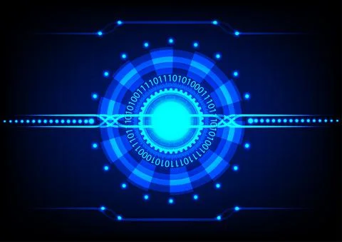 Graphics design illustration digital circuit diagram technology for backgroun Stock Illustration