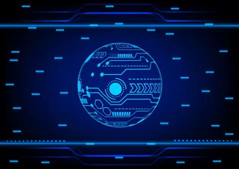Graphics design illustration digital circuit diagram technology Stock-Illustration