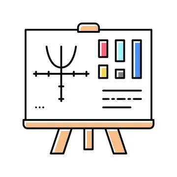 Graphics geek color icon vector illustration sign Stock-Illustration