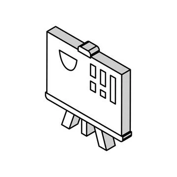 Graphics geek isometric icon vector illustration sign Stock-Illustration