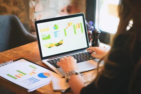 Graphics laptop folder Stock Photos